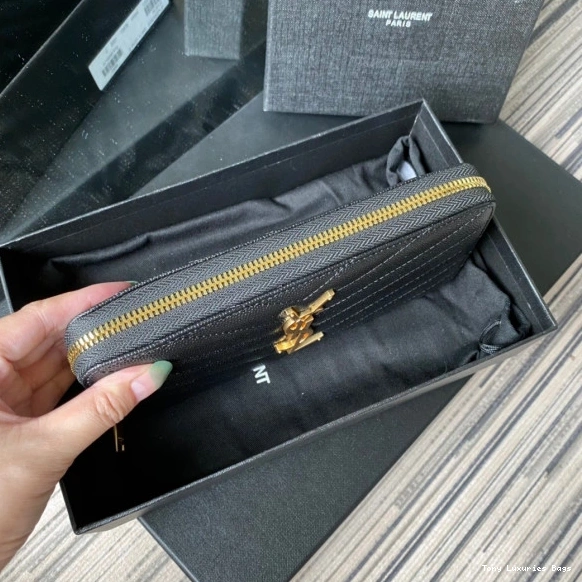 Tony Luxuries ZIPPY MONOGRAM YSL WALLET 0724